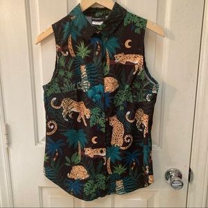 Black Milk Clothing Jungle Kitteh Business Time Shirt (limited) - size small / S